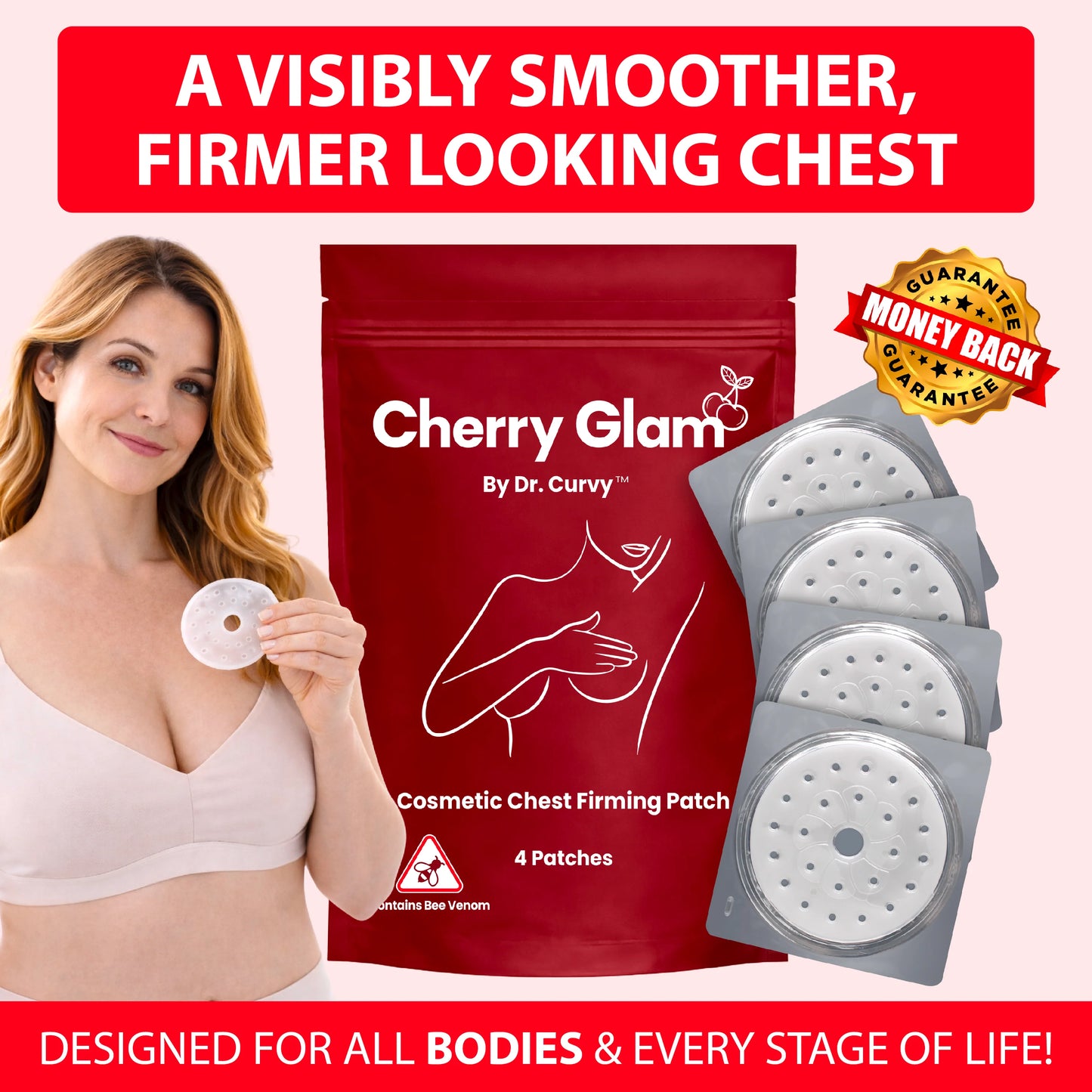 Cherry Glam™ Chest Firming & Hydration Patch™ x1